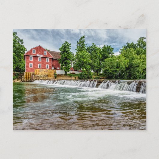 Kriegsheidmille und Wasserfall-Blank-Post-Card Postkarte (Vorderseite)