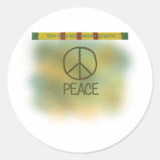 Kriegshelm Graffiti Runder Aufkleber