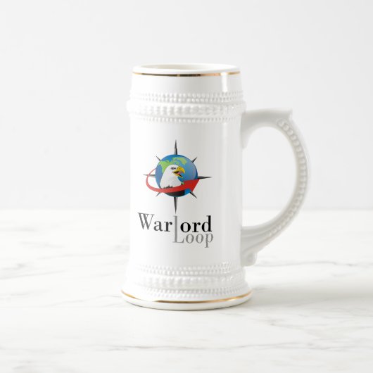 Kriegsherr-Schleife Stein Bierglas (Rechts)