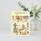 KriegsKostüme und Kopfbedeckungen Ägyptens Postkarte (Stehend Vorderseite)