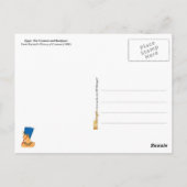 KriegsKostüme und Kopfbedeckungen Ägyptens Postkarte (Rückseite)