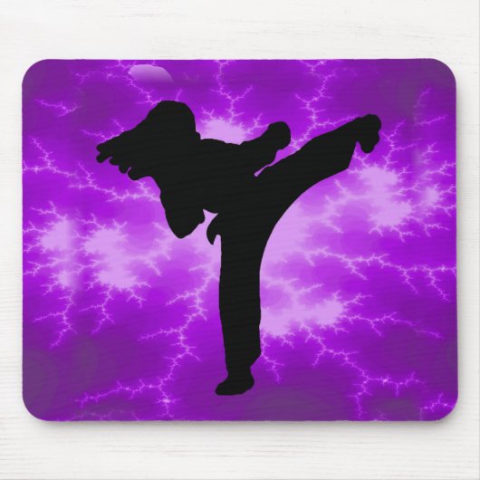 Kriegskunst-lila Blitz-Mädchen Mousepad (Vorne)