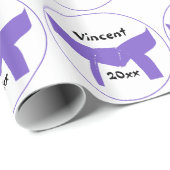 Kriegskunst-lila Gurt Geschenkpapier (Rolleneckpunkt)
