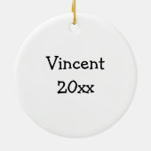 Kriegskunst-lila Gurt-Stolz Keramik Ornament (Hinten)