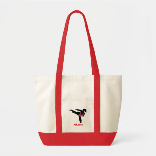 Kriegskunst-Mädchen-Silhouette-Taschen-Tasche Tragetasche