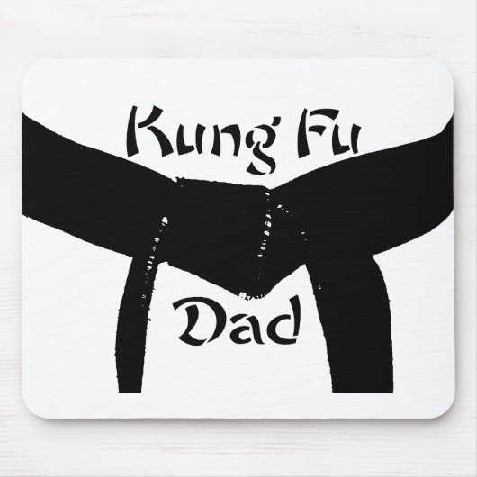 Kriegskunst-schwarzer Gurt Kung Fu Vater Mousepad (Vorne)