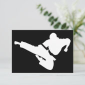 Kriegskunst-Silhouette Einladung (Stehend Vorderseite)