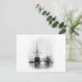 KRIEGSMÄNNER IN SPITHEAD POSTKARTE (Stehend Vorderseite)