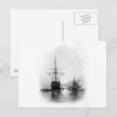 KRIEGSMÄNNER IN SPITHEAD POSTKARTE (Vorne/Hinten)