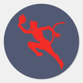 Kriegsmarine U-552 Emblem - Der rote Teufel Runder Aufkleber