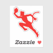 Kriegsmarine U-552 Emblem - The Red Devil Classi Aufkleber (Blatt)