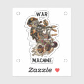 Kriegsmaschine Aufkleber (Blatt)