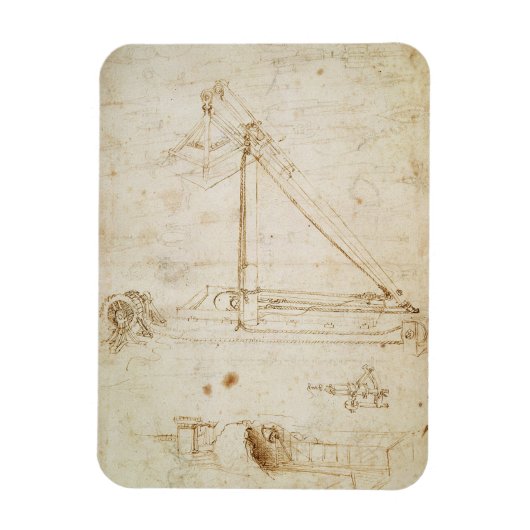 Kriegsmaschine (Bleistift auf Papier) Magnet (Vertikal)
