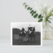 Kriegsministerium Polo Association Game Fotograf Postkarte (Stehend Vorderseite)