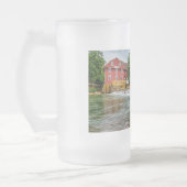 Kriegsmühle und Wasserfall Mattglas Bierglas (Links)