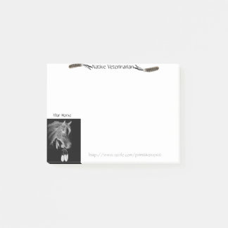 "Kriegspferd" Post-it Klebezettel