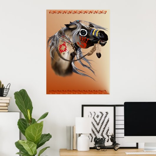 Kriegspferd Poster (Heimbüro)