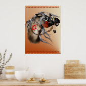 Kriegspferd Poster (Küche)