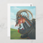 Kriegspferd Postkarte (Vorne/Hinten)