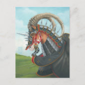 Kriegspferd Postkarte (Vorderseite)