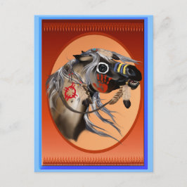 Kriegspferd-Postkarte Postkarte