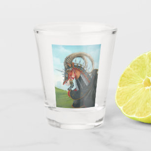 Kriegspferd Schnapsglas