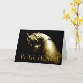 Kriegspferde und Grußgeschenke Karte (Gelbe Blume)