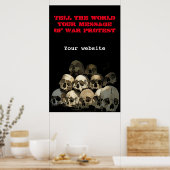 Kriegsprotest Poster (Küche)