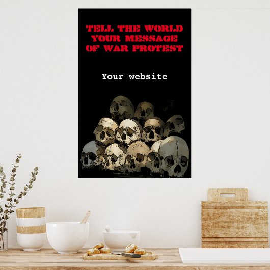 Kriegsprotest Poster (Küche)