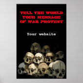Kriegsprotest Poster (Vorne)