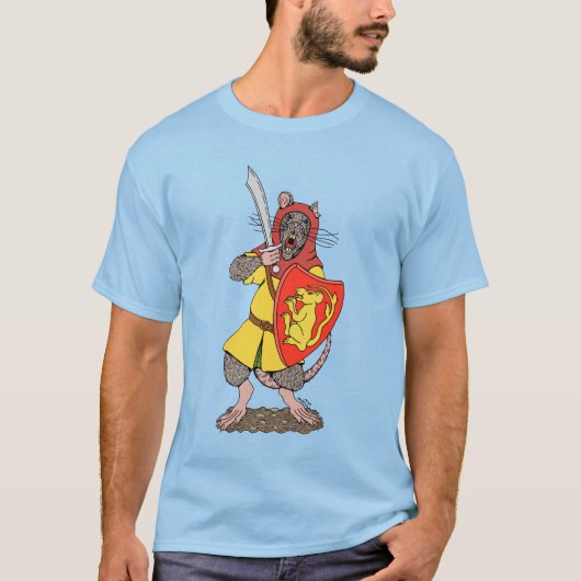Kriegsratte mit Falchion T-Shirt (Vorderseite)