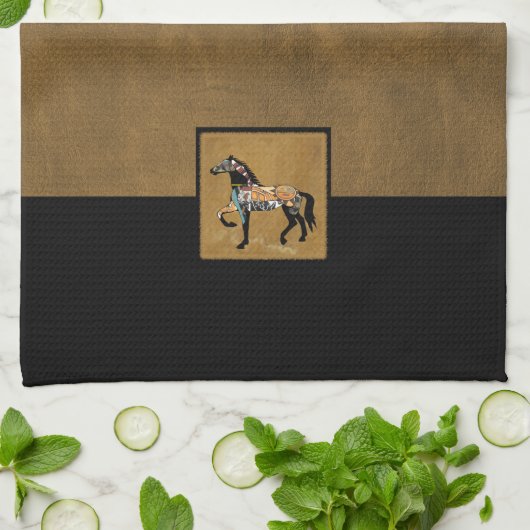 Kriegsross Handtuch (Gefaltet)