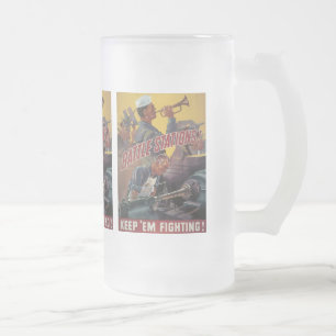 Kriegsschauplätze Zweiter Weltkrieg Mattglas Bierglas