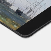 Kriegsschiff aus Göteborg 1861 Schreibtischunterlage (Ecke)