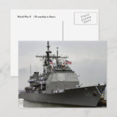 Kriegsschiff der     USA in Anzio Postkarte (Vorne/Hinten)