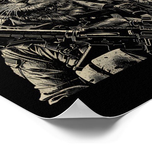 Kriegsschiff Poster (Ecke)