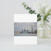 Kriegsschiffe in Portsmouth Postkarte (Stehend Vorderseite)
