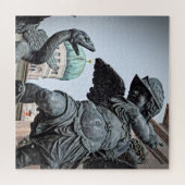 Kriegsstatue in München - 20x20 - 676 Stk. Puzzle (Horizontal)