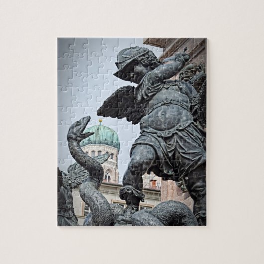 Kriegsstatue in München - 8x10 - 110 Stk. Puzzle (Vertikal)