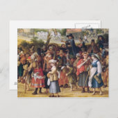 Kriegsszene Postkarte (Vorne/Hinten)