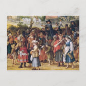 Kriegsszene Postkarte (Vorderseite)