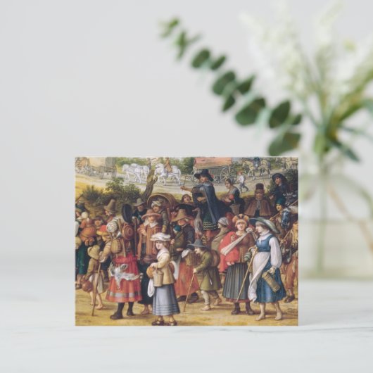 Kriegsszene Postkarte (Stehend Vorderseite)