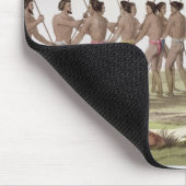 Kriegstanz der Caroline-Inselbewohner, überziehen Mousepad (Ecke)