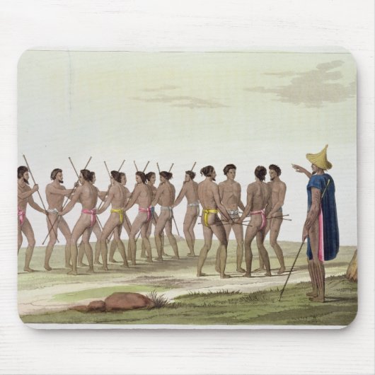 Kriegstanz der Caroline-Inselbewohner, überziehen Mousepad (Vorne)