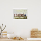 Kriegstanz der Caroline Islanders, Platte 22 aus Poster (Küche)