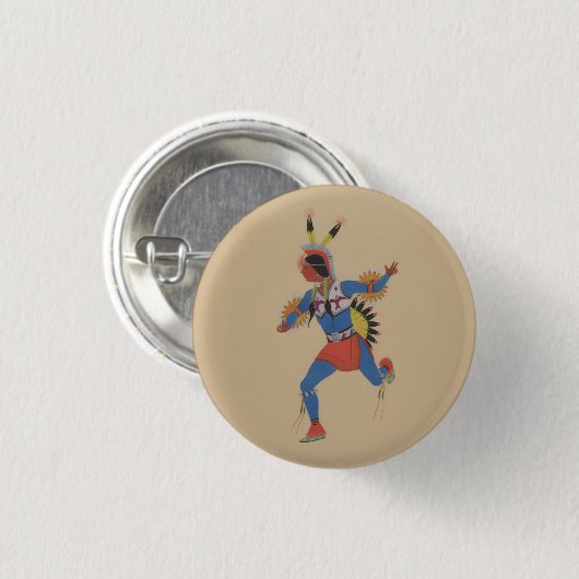 Kriegstanz (oder Der Läufer) Button (Vorne & Hinten)