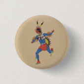 Kriegstanz (oder Der Läufer) Button (Vorderseite)
