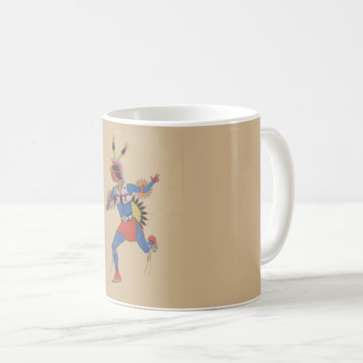 Kriegstanz (oder Der Läufer) Kaffeetasse (VorderseiteRechts)