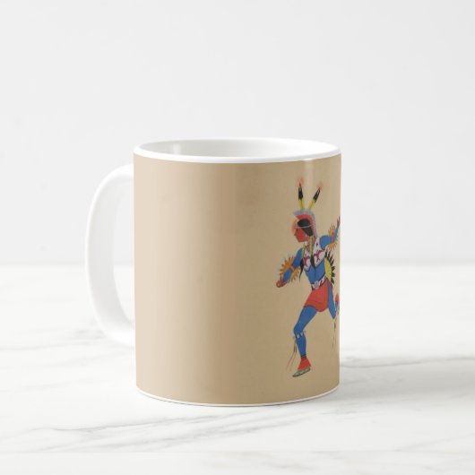 Kriegstanz (oder Der Läufer) Kaffeetasse (Vorderseite Links)
