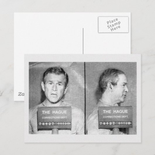 Kriegsverbrechen Postkarte (Vorne/Hinten)